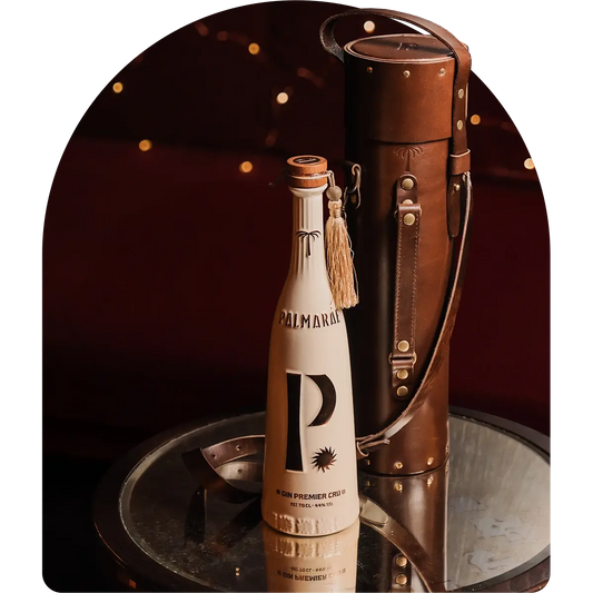 Palmaráe Gin Premier Cru &amp; handgefertigtes Lederetui